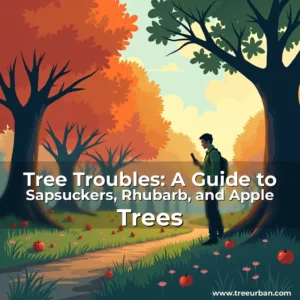 Read more about the article Tree Troubles: A Guide to Sapsuckers, Rhubarb, and Apple Trees