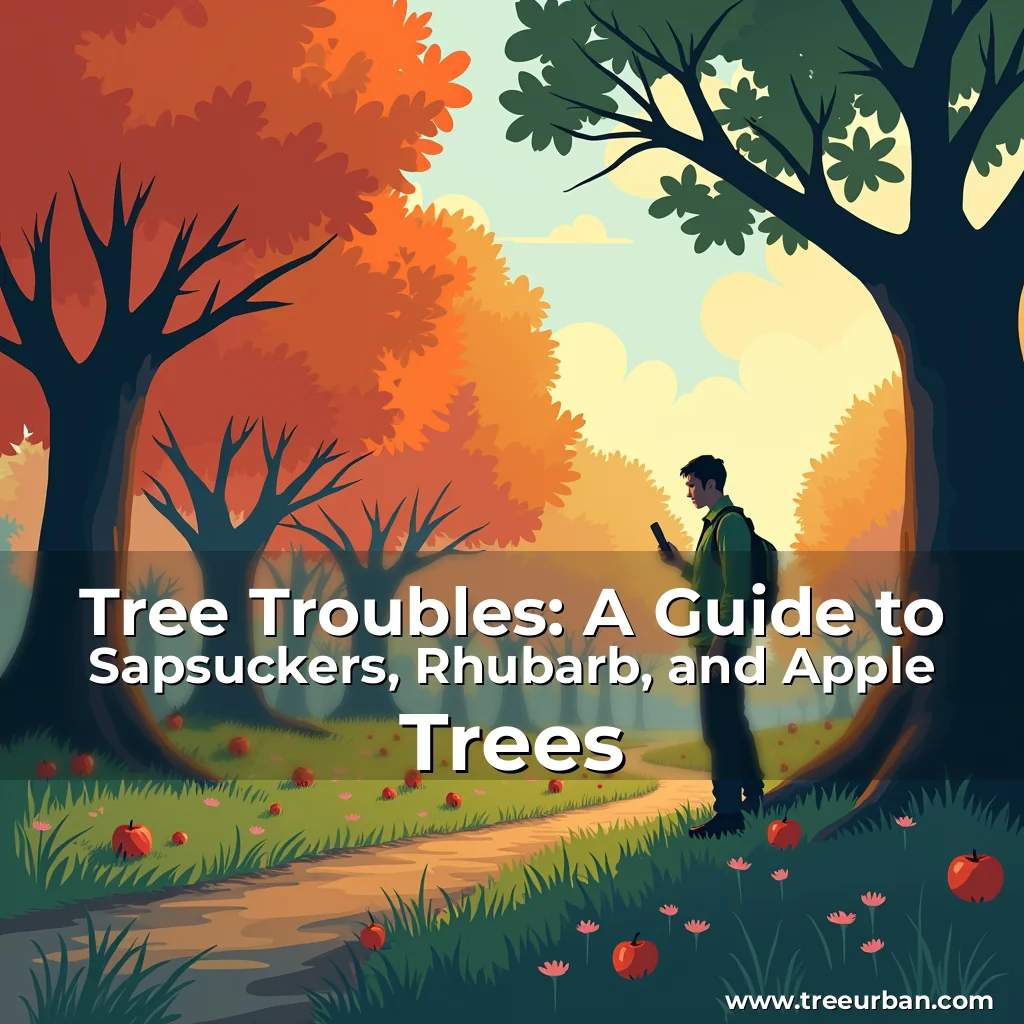 Read more about the article Tree Troubles: A Guide to Sapsuckers, Rhubarb, and Apple Trees